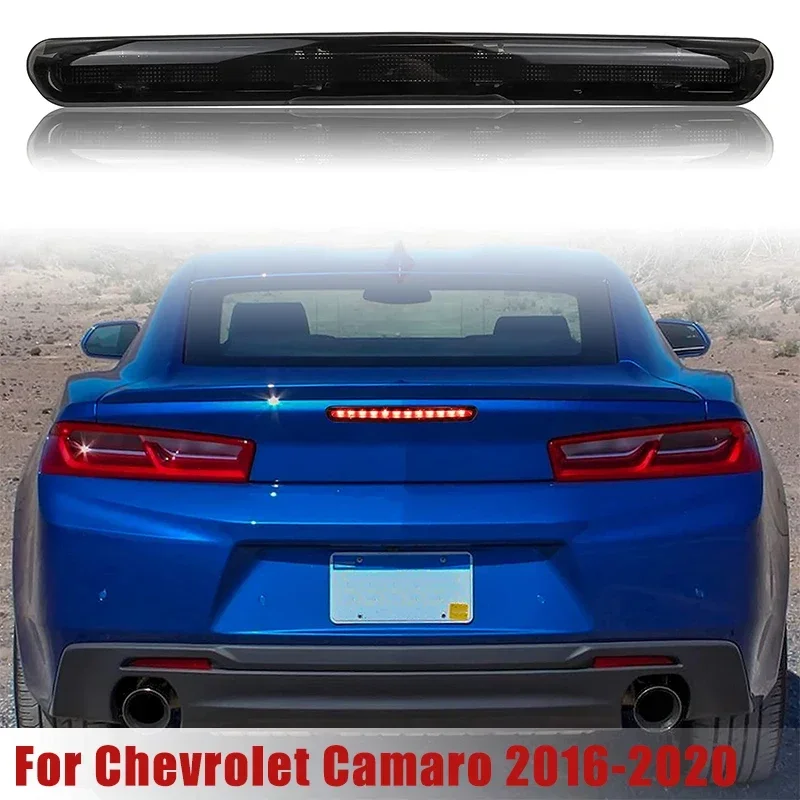 

Фототормоз, третья модель, для Chevy Camaro 16-21, дымчатый черный центр, высокий уровень, дополнительная Тормозная остановка, фототормоз 84330249