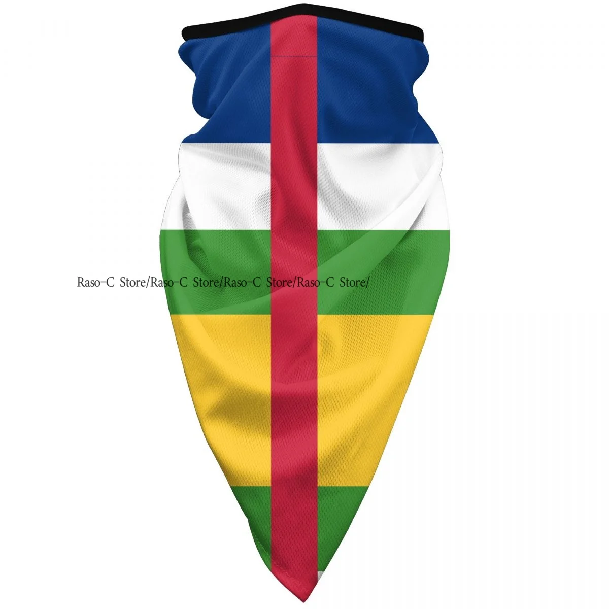 Face Mask Balaclava Breathable Ice Silk Sun UV Protection Flag Of The Central African Republic Outdoor Sport Windproof Scarf