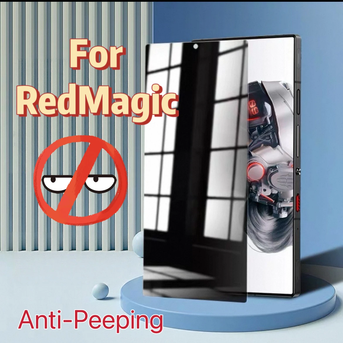 Anti-Spionage Gehärtetes Glas Displayschutzfolie für RedMagic 8 Pro, 9s Pro, 10s Pro Plus & 11 Serie (1 Stück/Packung)