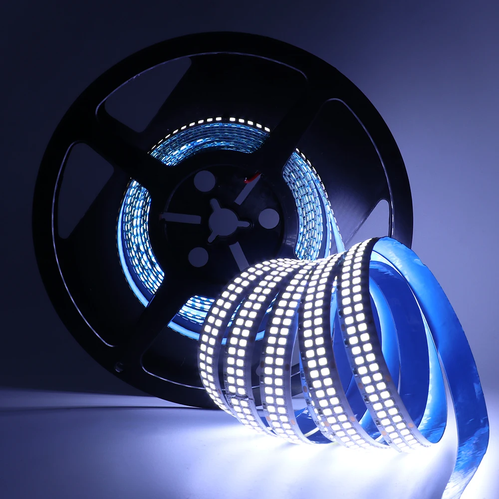 12V 24V 2835 LED Strip 5m 10m 15m 20m Tape Light Ribbon Flexible String 120/240/480 LED Cold Warm Natural White Home Decor