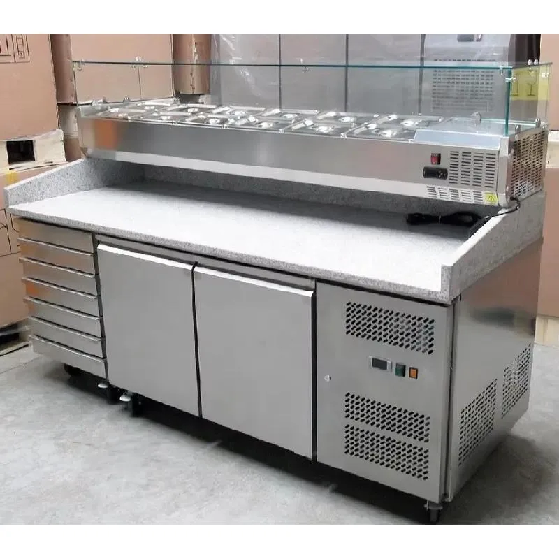 Commercial refrigeration equipment Pizza table Industrial refrigerator