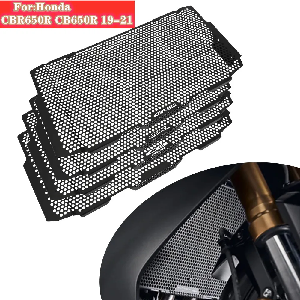 BLACK Motorcycle Accessories Radiator Guard Grille Grill Cover Protection  For Honda CBR650R CB650R 2019-2020-2021