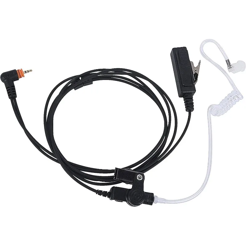 Pdflie Acoustic Tube Earpiece Impact Headset with PTT Mic for Motorola Wave Radio DLR110 TLK100 TLK110 SL300 SL1600 SL2600 SL350