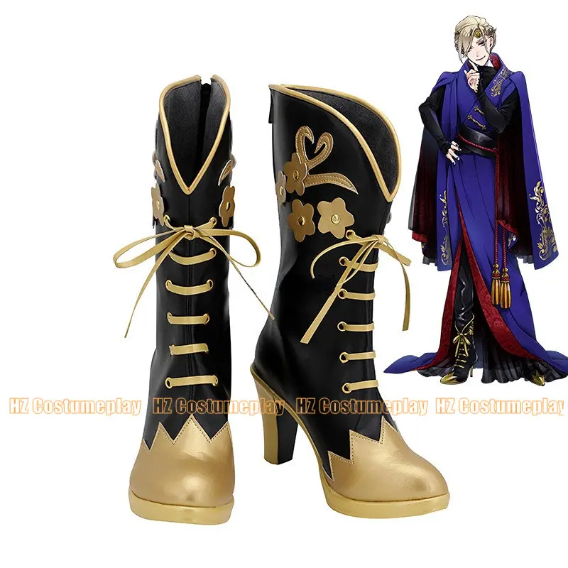 Twisted Wonderland Vil Schoenheit Games Customize Cosplay High Heels Shoes Boots