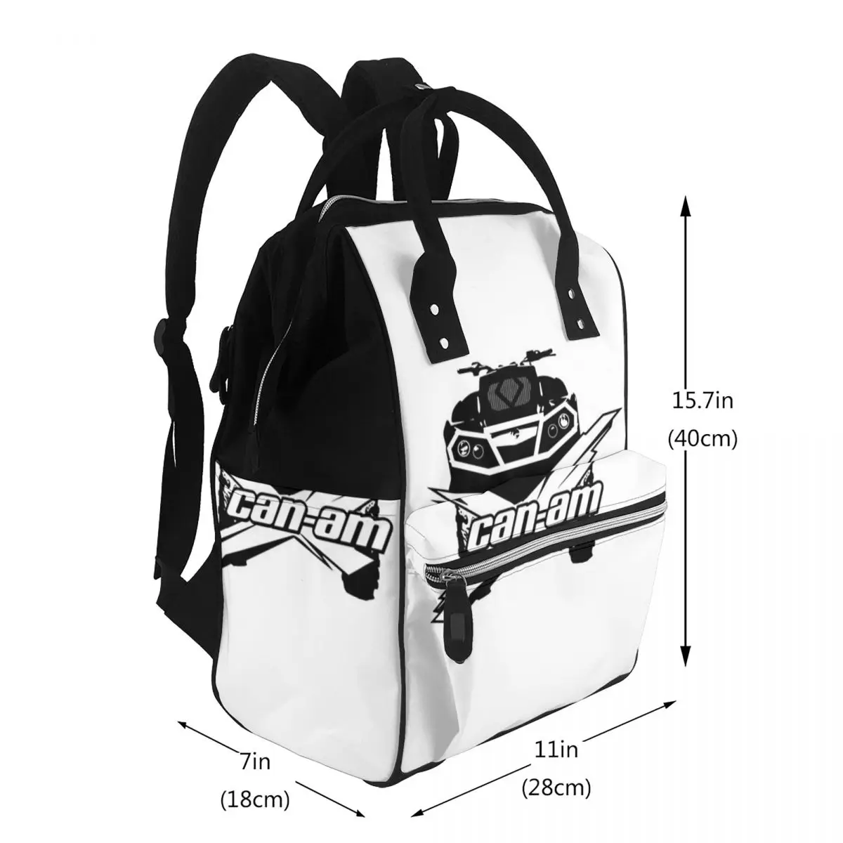 Can-Am BRP Motorcycle Student Backpack School Bag Hiking Travel Daypack for Men Women Bookbag Shoulder Bags