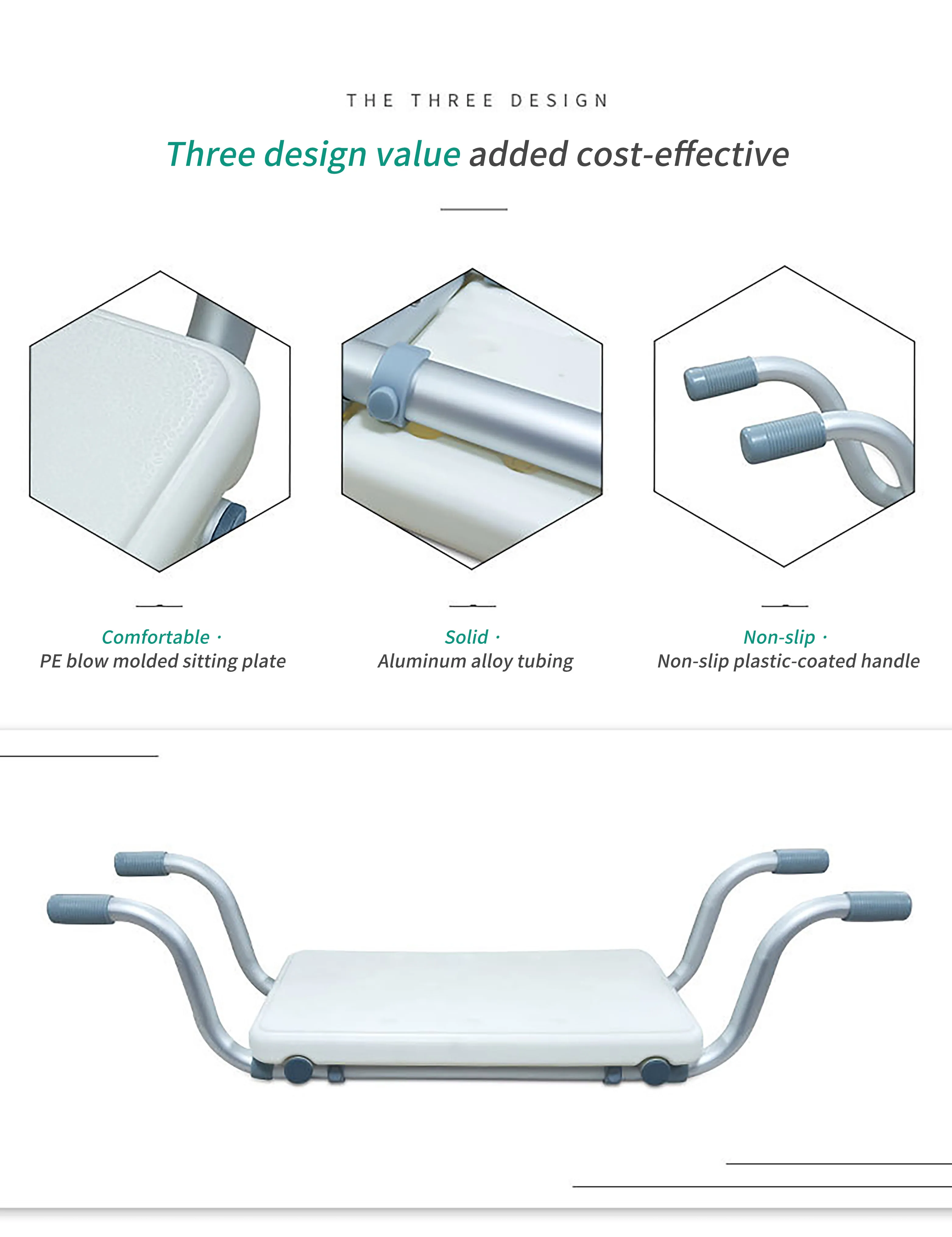 Simplywalk Aluminum Alloy 120KG Bath Shower Chair Widen Toilet Disabled People UKCA Customized Ing