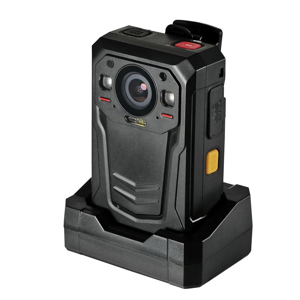 256GB Body Worn Camera 4G/Wifi/GPS Body worn video Face Recognition/EIS/IP68/Night Vision Wearable Recorder