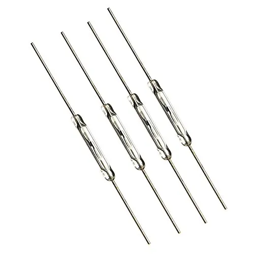 10 Stück N/O Reed-Schalter Magnetschalter 2 * 14 mm normalerweise offener magnetischer Induktionsschalter für Arduino