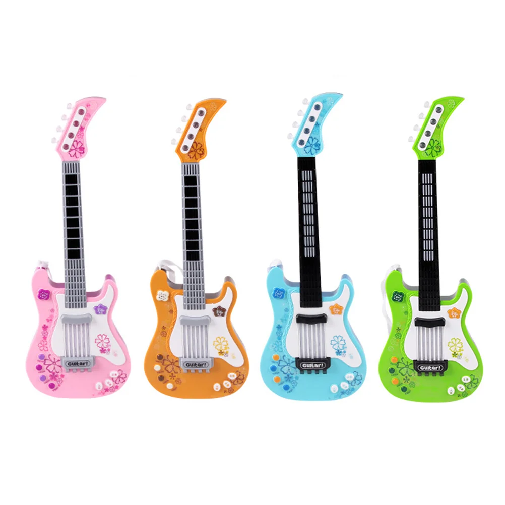 Kid Simulation Bass Player Guitar Children Toy Musical Instruments for Kids Toddler Multifunction