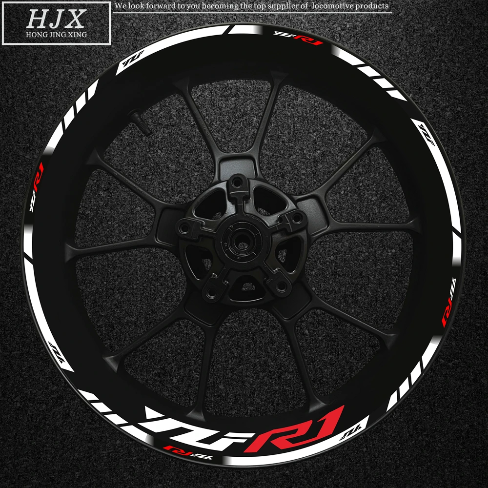 

Applicable To Yamaha Yzf R1 Motorcycle Logo Modified Vehicle 17 Inch Wheel Hub Decal Decorative Rim High Reflective Sticker