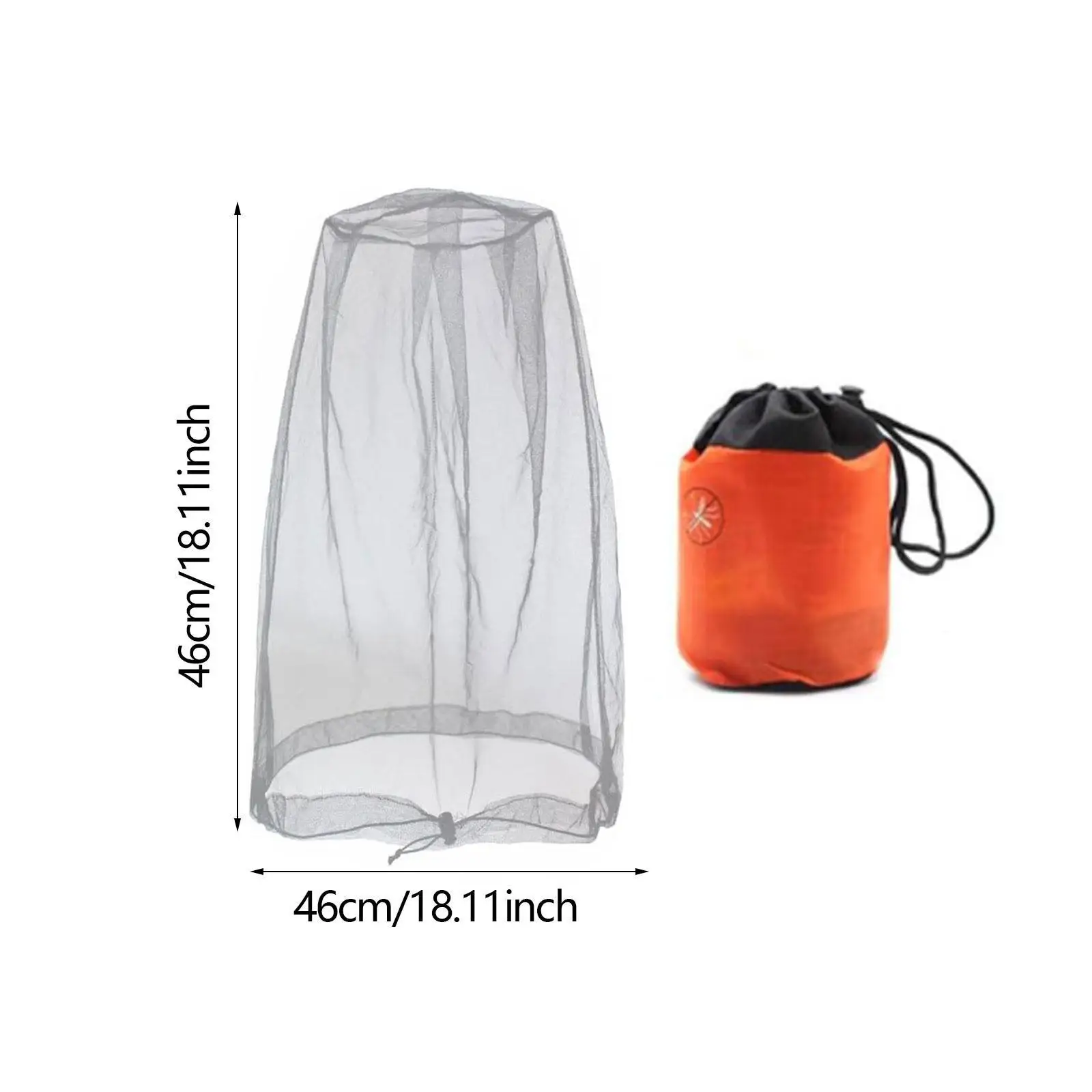 

Mosquito Head Net Accessory Breathable Mesh Bug Protection for Outdoor Camping Fishing Hiking Walking