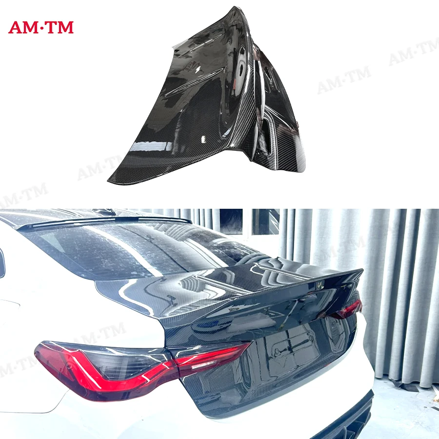 

For M3 M4 G80 G82 Dry Carbon fiber trunk lid the trunk lid encloses the upper lid behind the trunk lid the Upgrade body kit