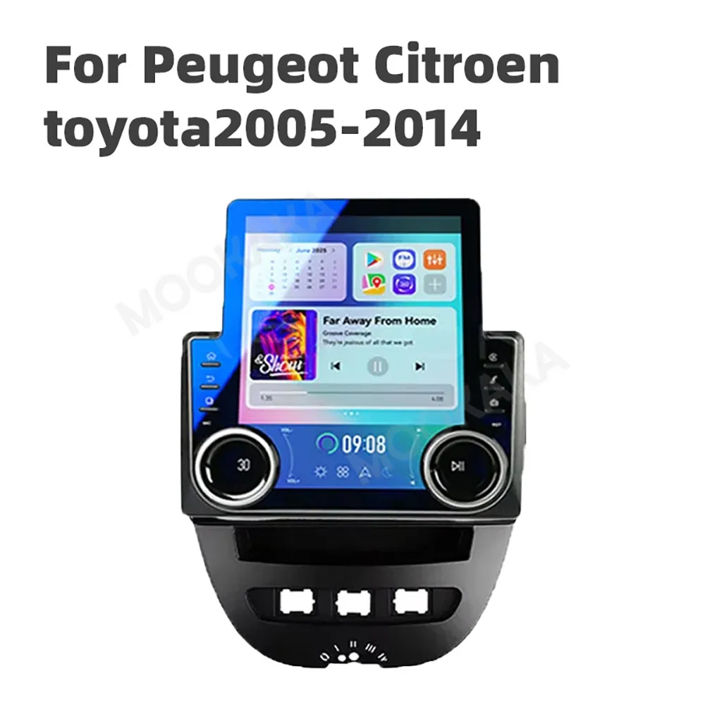 9.7'' Car Radio Andriod For Peugeot Citroen toyota 2005-2014 Carplay Auto Tesla Style Multimedia Player GPS Stereo Head Unit BT