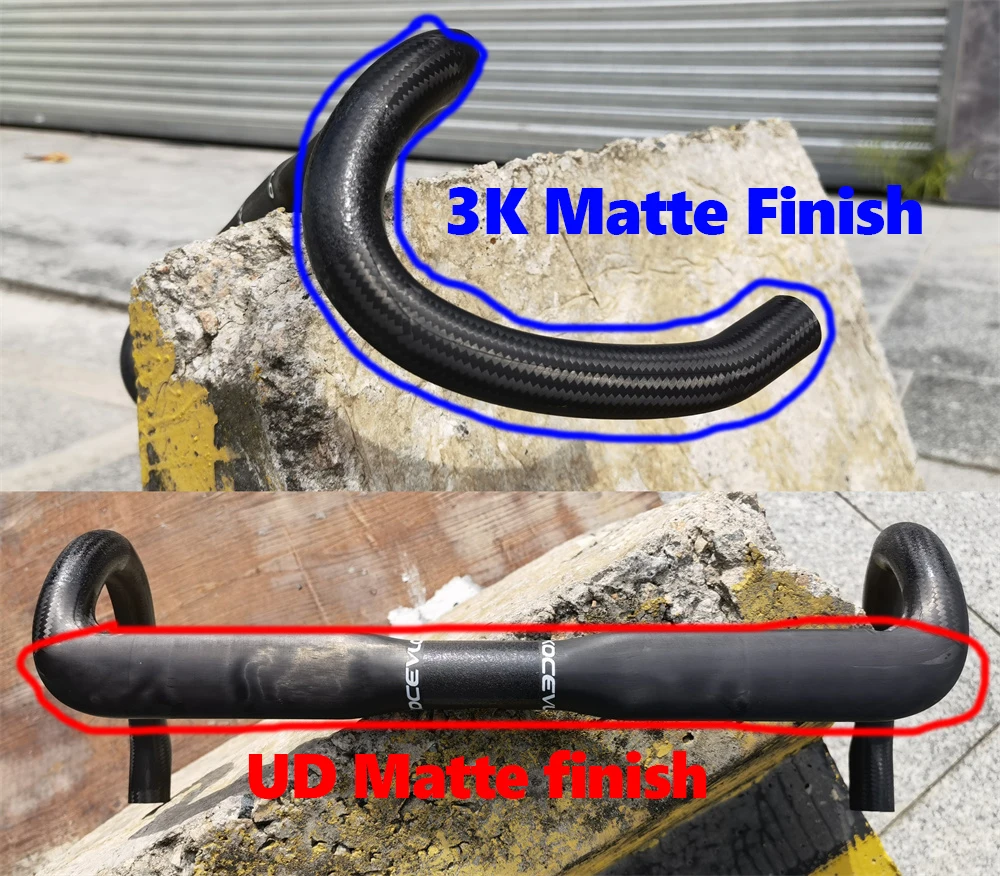Kocevlo SL Road Carbon handlebar ultra light 150g Compatible internal cabling system Gravel road bike handlebar 31.8mm
