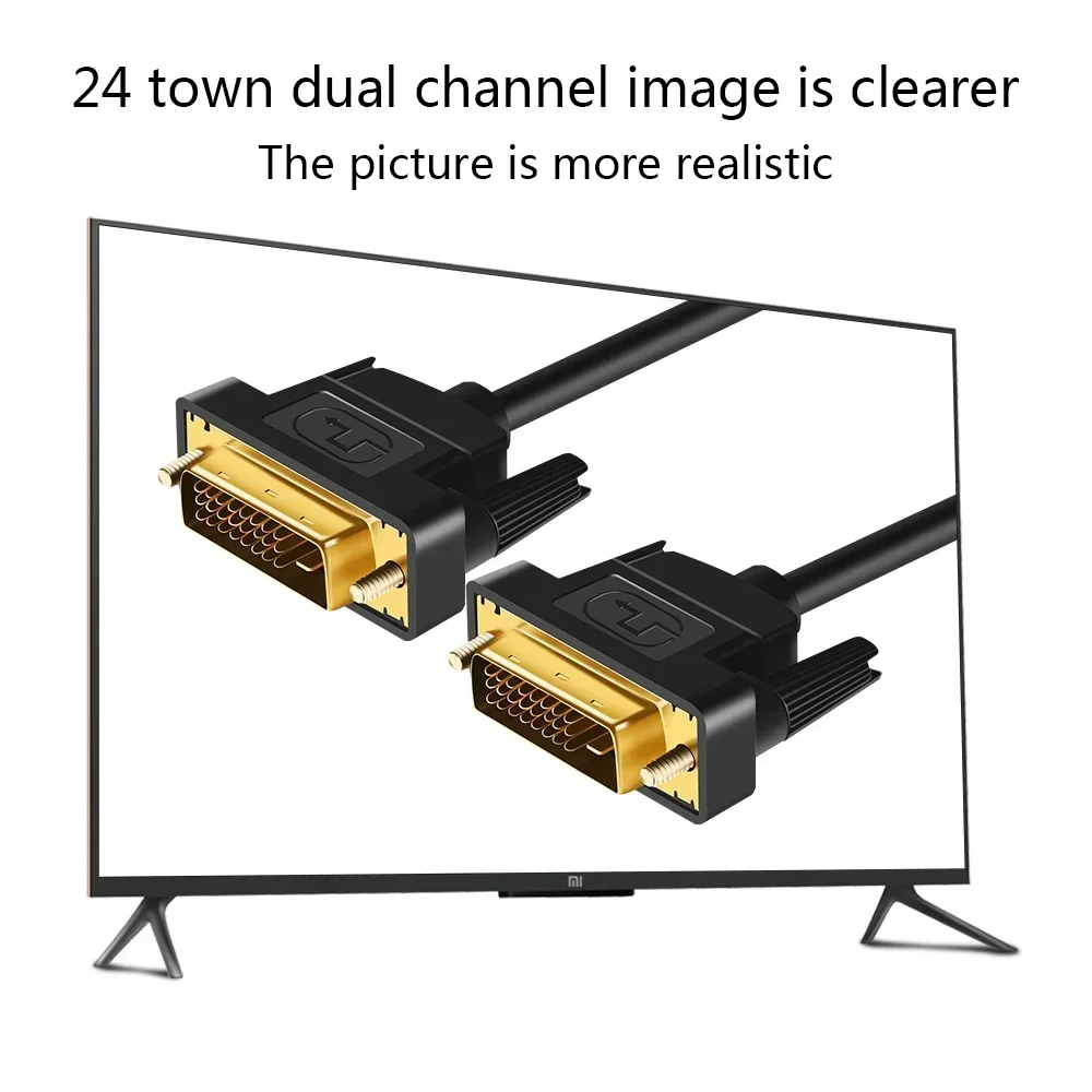 Cavo DVI ad alta velocità FSU 1M, 1,8M,2M,3M Spina placcata oro Maschio-Maschio DVI A DVI kable 1080p per LCD DVD HDTV XBOX