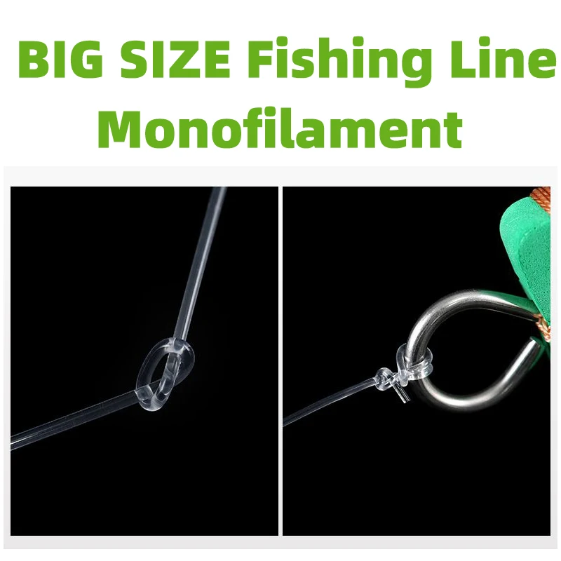 Imagem -05 - Monofilamento Sea Fishing Nylon Line Grossas Fontes de Pesca Tamanho Grande 0.6 mm 0.7 mm 0.8 mm 0.9 mm 1.0 mm 500m 100m