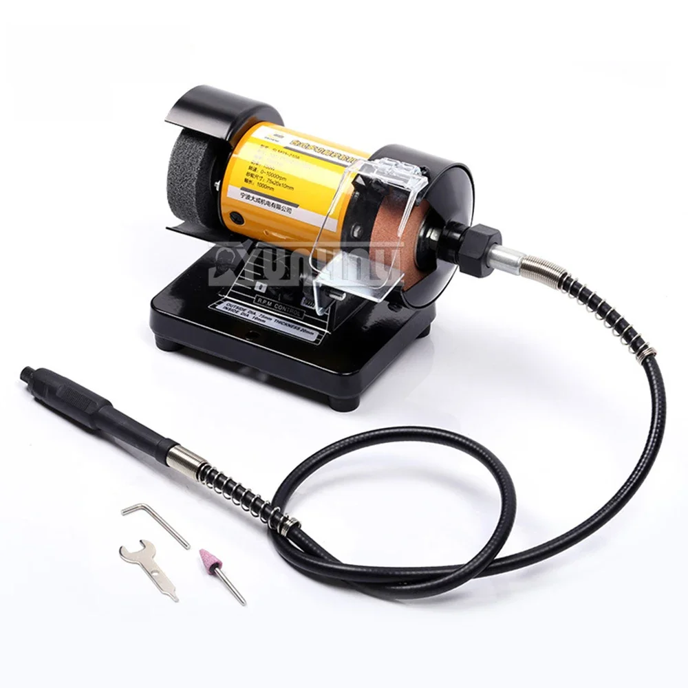 

3 '' Desktop Multifunctional Grinder Electric Grinding Machine with Continuously Variable Speed Polishing and Engraving Machine