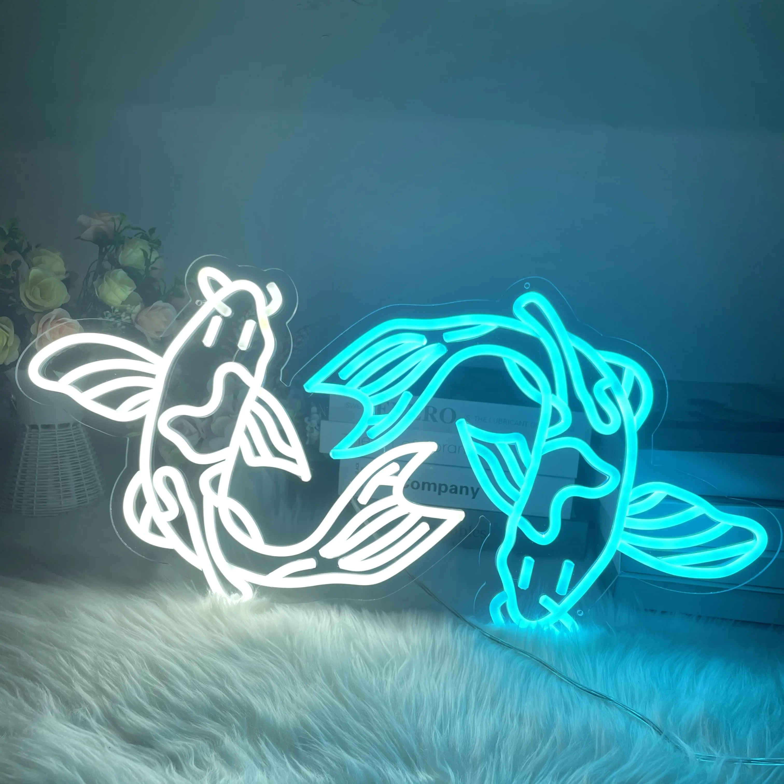 

Koi Fish Neon Sign Custom Japanese Neon Signs Gaming Room Home Bedroom Art Wall Decor Led Fish Neon Sign Koi Lover Gift