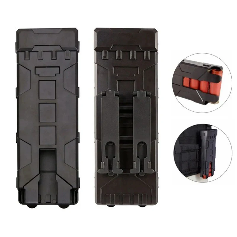 Tactical Molle Magazine Box, Outdoor Hunting Ammunition Case, Bag Reload Shotgun Carrier, 10 Rounds, 12 Caliber