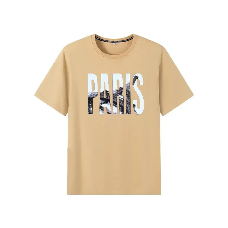 Men Short-sleeved Summer T Shirts Plus Size Fashion Printed T-shirt Oversized T Shirt