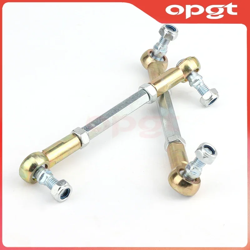 OPGT M8 80mm-280mm Steering Tie Rod kit Ball Joint For 49cc 50cc 2 Stroke Electric Mini Kids ATV Go Kart Buggy Scooter Quad E-Bi