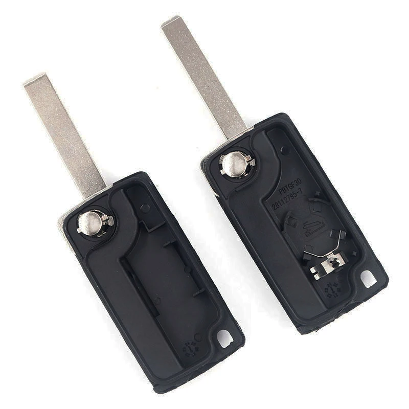 Flip Remote Car Key Shell per Peugeot 107 207 307 308 407 607 807 per Citroen C2 C3 C4 C5 C6 C8 HU83/VA2 Blade CE0523 CE0536