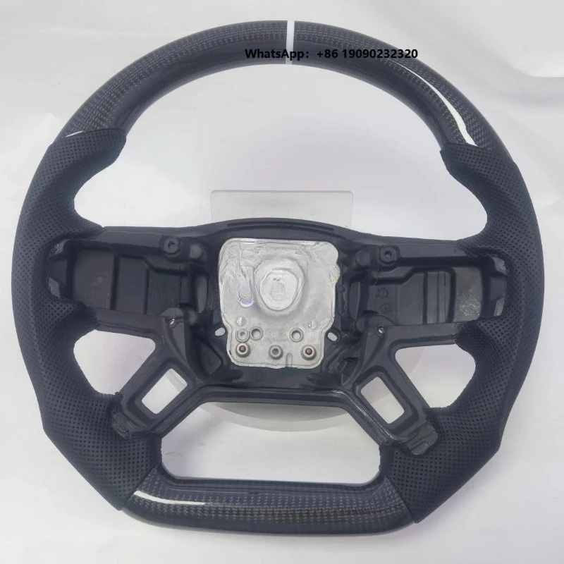 Durable Steering Wheel - Rugged Carbon Trim Practical Controls     Y002