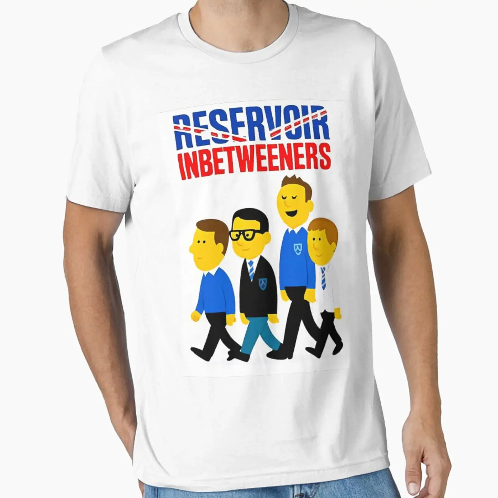 Gang of Inbetweeners designed and sold by SJHorsfall vintage Washed Slightly homme Top For Everyday Wear fashion Soft Stretched