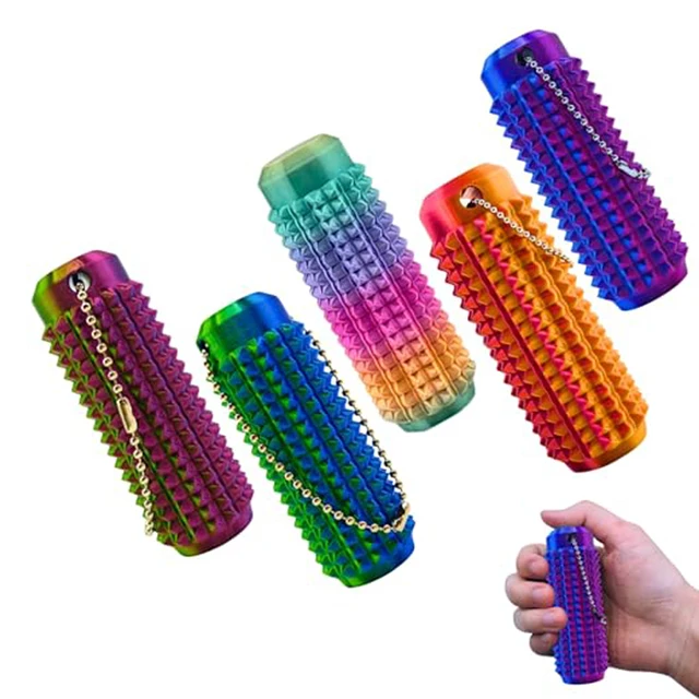 3D Printed Little Ouchies Spiky Sensory Toys Stress Relief Spiky Grippie Stim Keychain Stimming Toys Mini Grippie Fidget Toys