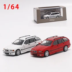 男の子用ダイキャストカー,BMW 3シリーズe36合金車モデル,オリジナルボックス,コレクション,1:64