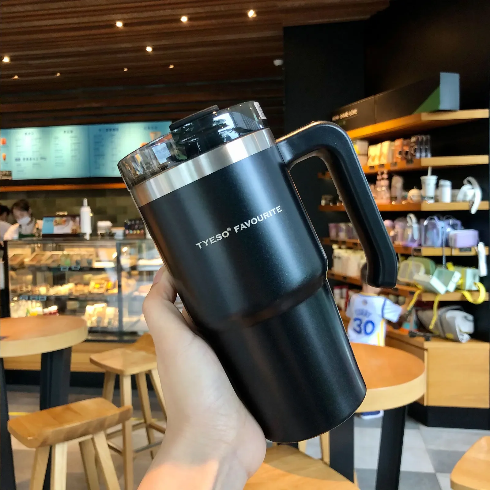 890/600ML Stainless Steel Coffee Thermos Mug Travel Tumbler Cups Vacuum Flask Thermos Bottle With Straw Garrafa Termica Gift