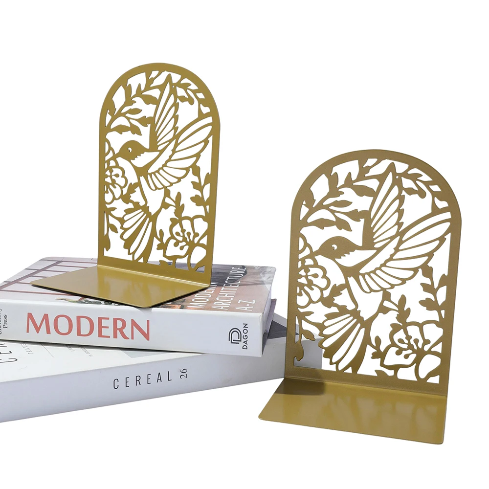 Vintage Hollowed Out Bird Bookcase Home DIY Decoration Student Fashion Desk Ornament Office Decoration for Colleagues