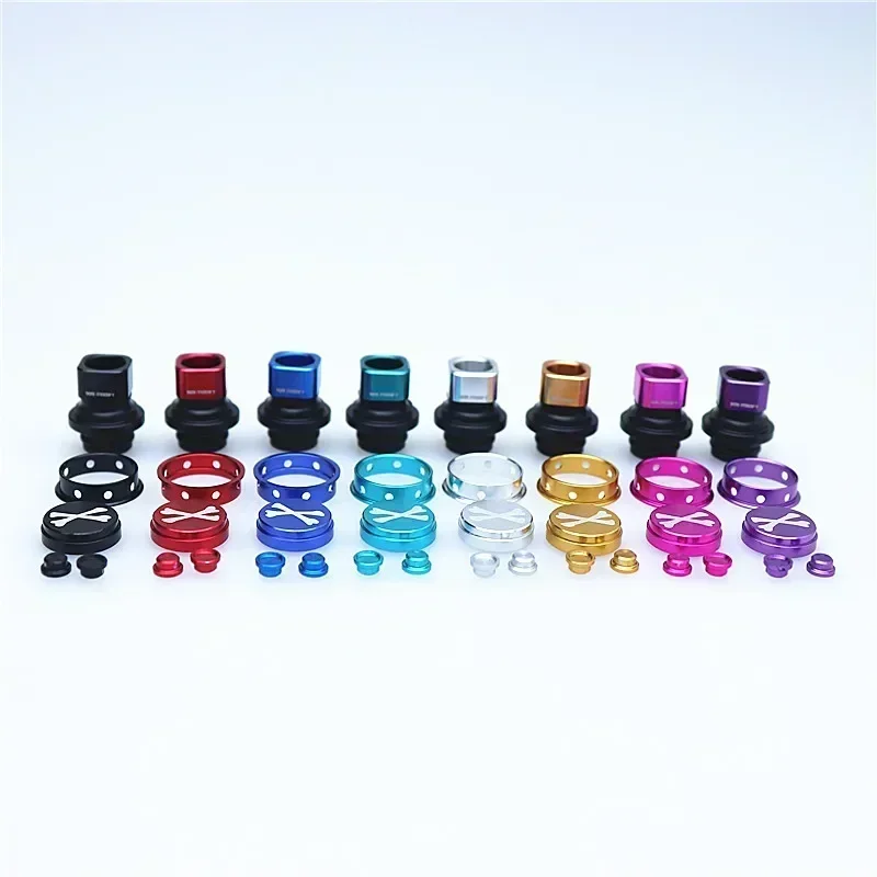 510 مربع 909 تعديل تلميح الانزلاق مع مجموعة أزرار XBONE الملونة الألومنيوم نازف تلميح القش المشتركة #2