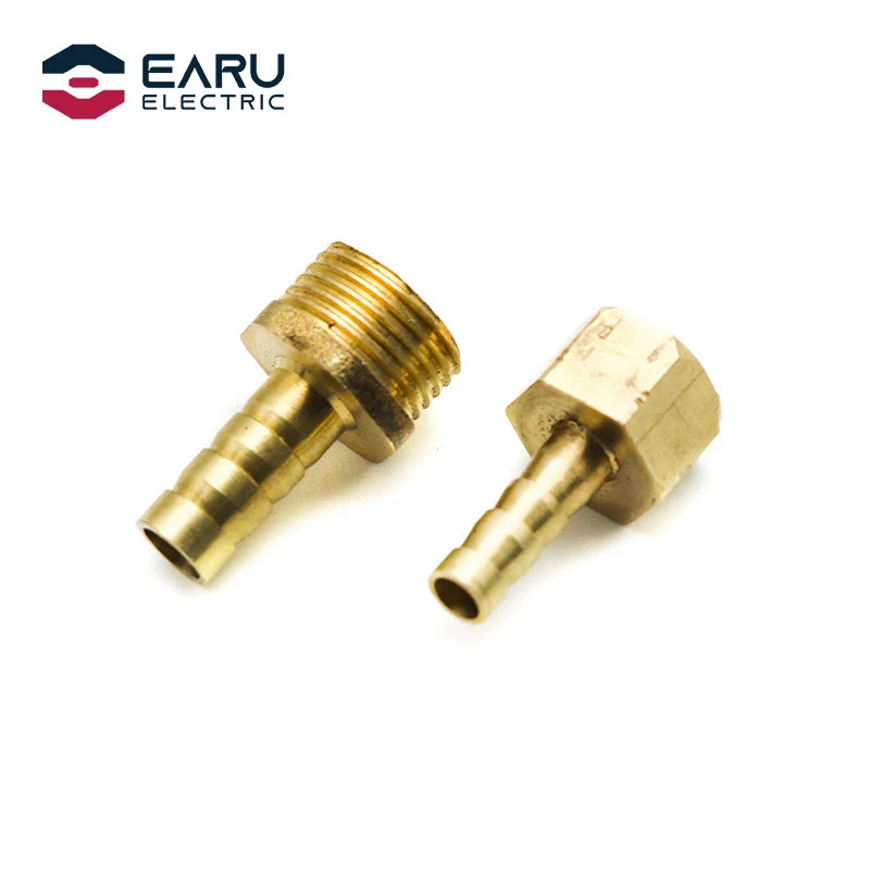 Pagoda connector 6 8 10 12 14mm hose barb connector, hose tail thread 1/8 1/4 3/8 1/2 inch thread (PT)brass water pipe fittings