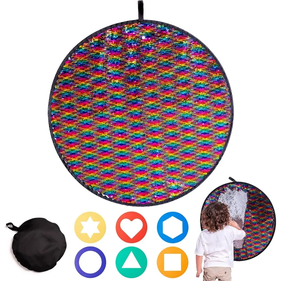 

Sequin Fabric Sensory Wall for Classroom and Therapy Rooms Interactive Reversible Sequin Fabric Wall Sensory Room Essent