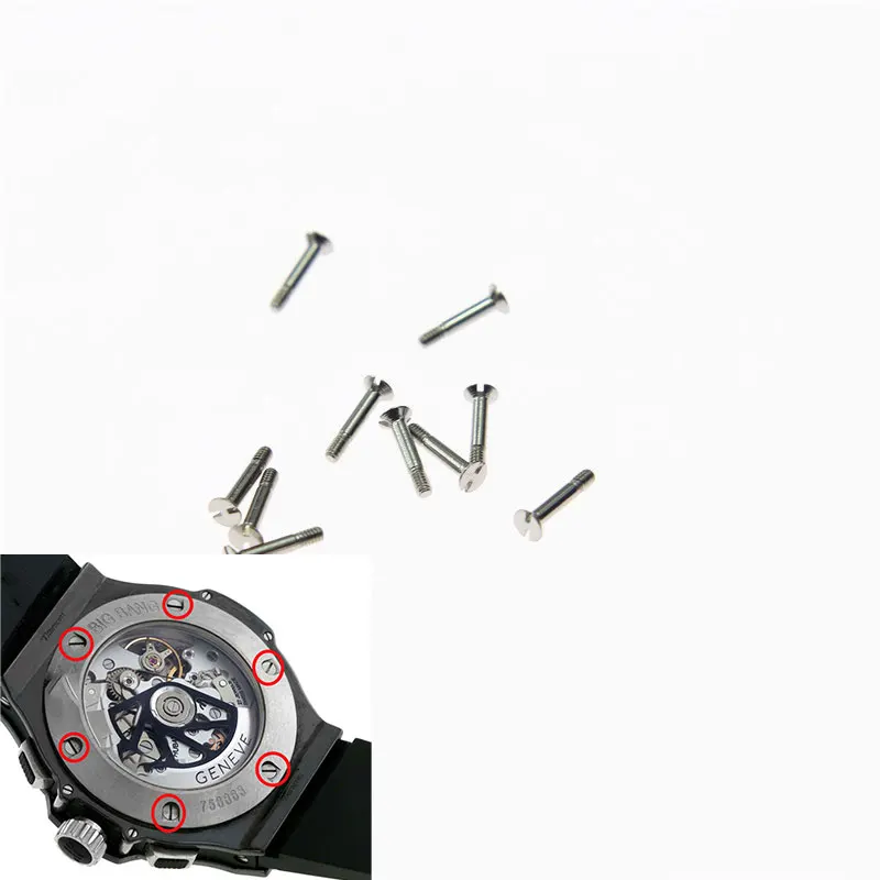 H-Shaped U-Shaped Watch Band Bezel Buckle Stainless Steel Screw Fit  Bigbang Classic Fusion Series Watch Repair Parts