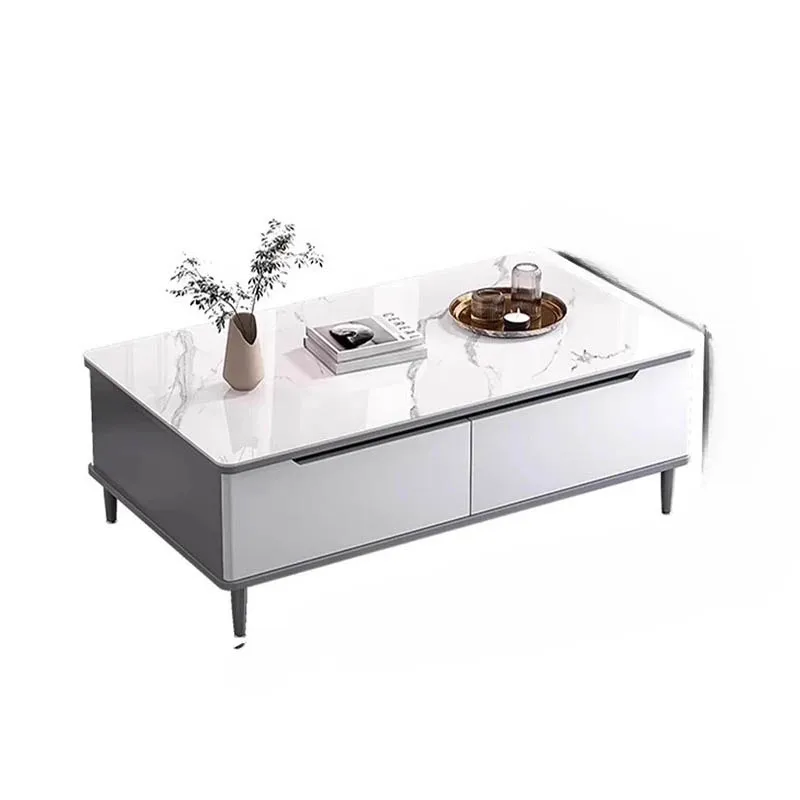 Meja Kopi Nordik Mewah Dekorasi Modern Meja Kopi Glam Desain Unik Minimalis Mesa De Centro Furnitur Ruang Tamu Yang Dapat Ditinggikan
