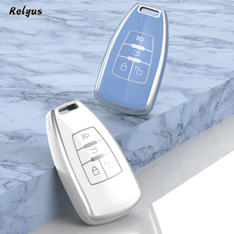 

Fashion TPU Car Remote Key Case Cover For Baic BJ40 PLUS EX5 EU5 EC5 BJ80 Keychain Keyless Protector Shell Auto Accessories