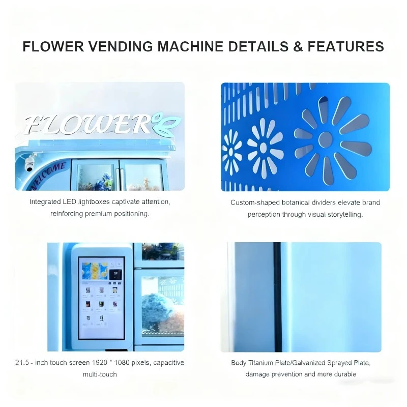 Wholesale Smart Flower Vending Machine, 24 Hours Self-Service, Precise Temperature & Humidity Control  Flower Vending Equipment