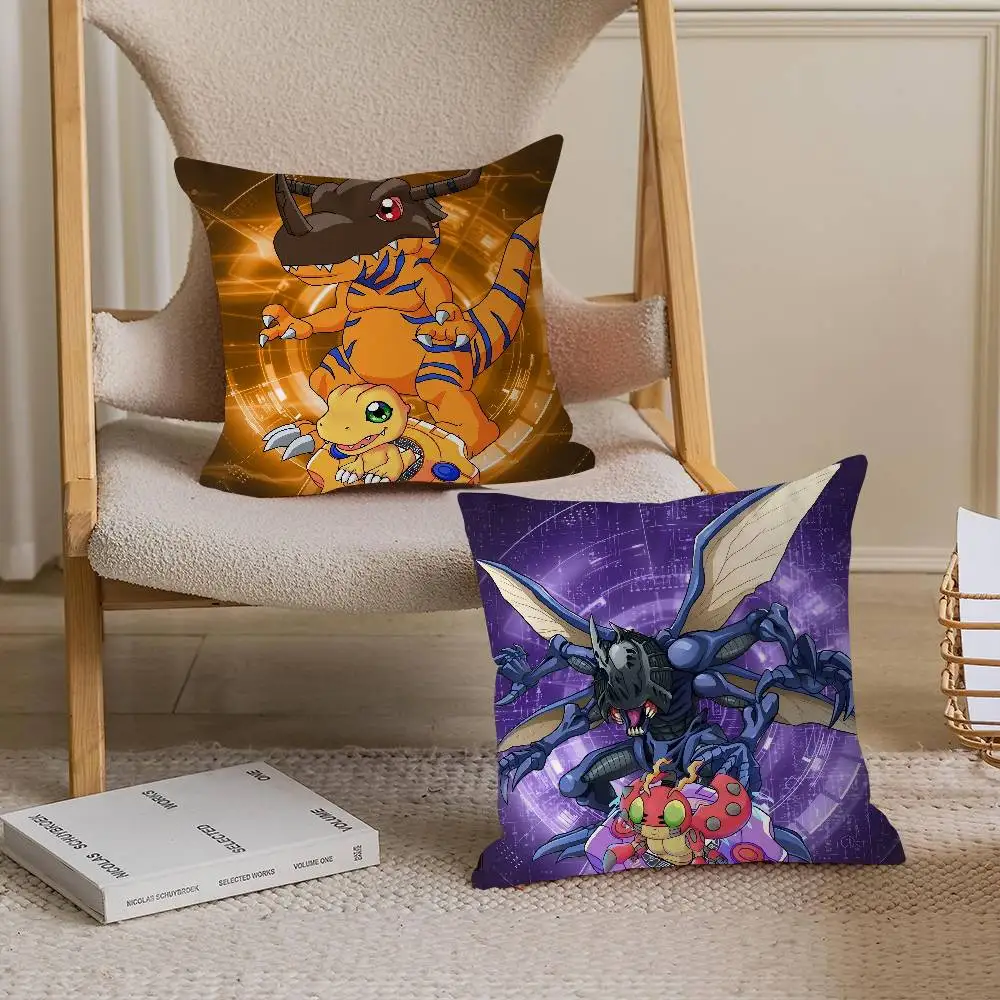 

Anime Digimon Cushion Cover 30x50 Polyester Sofa Cushions Decorative Throw Pillows Home Decoration Pillowcover