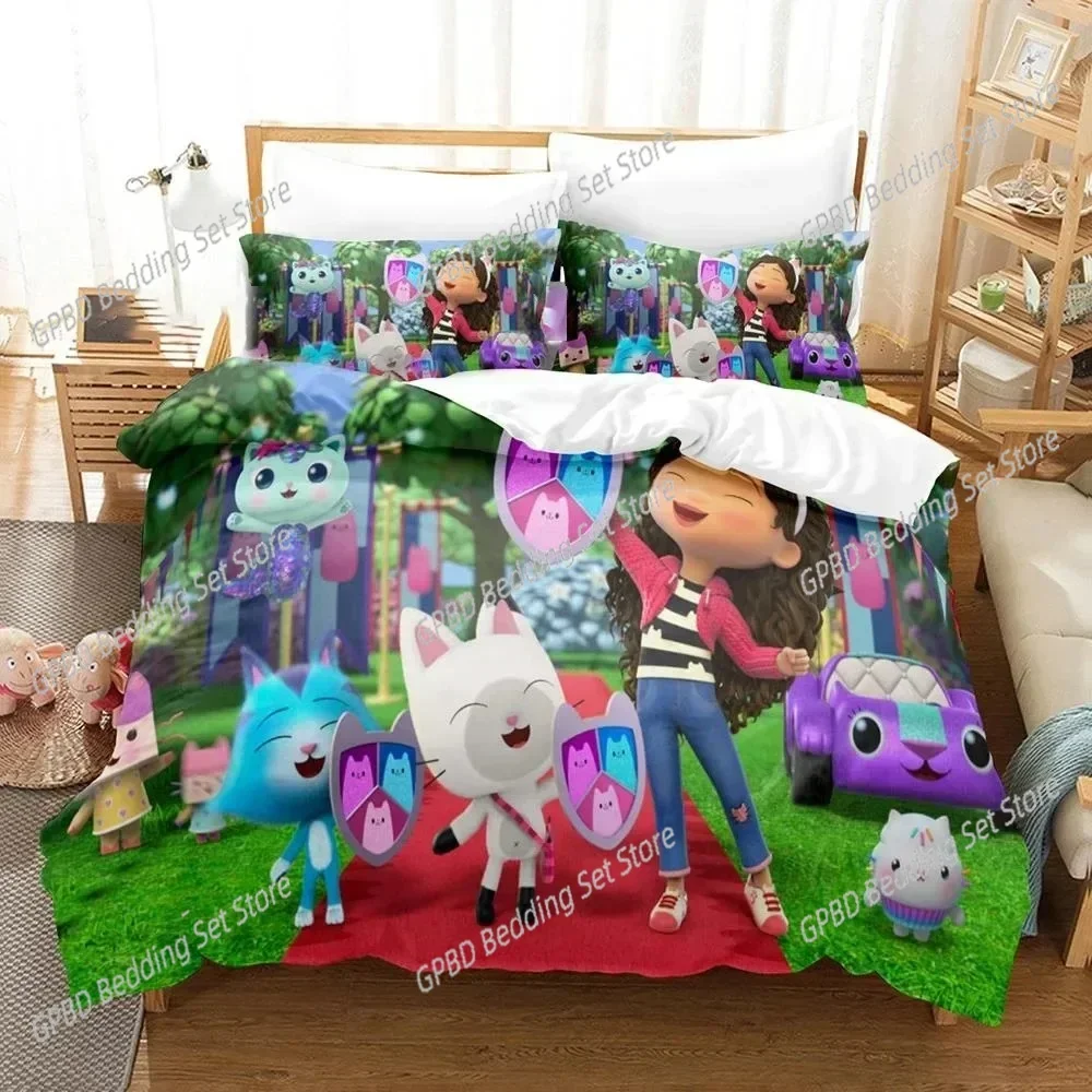 Gabby Dollhouse Bedding Set Single Twin Double Queen King Cal King Size Bed Linen Set