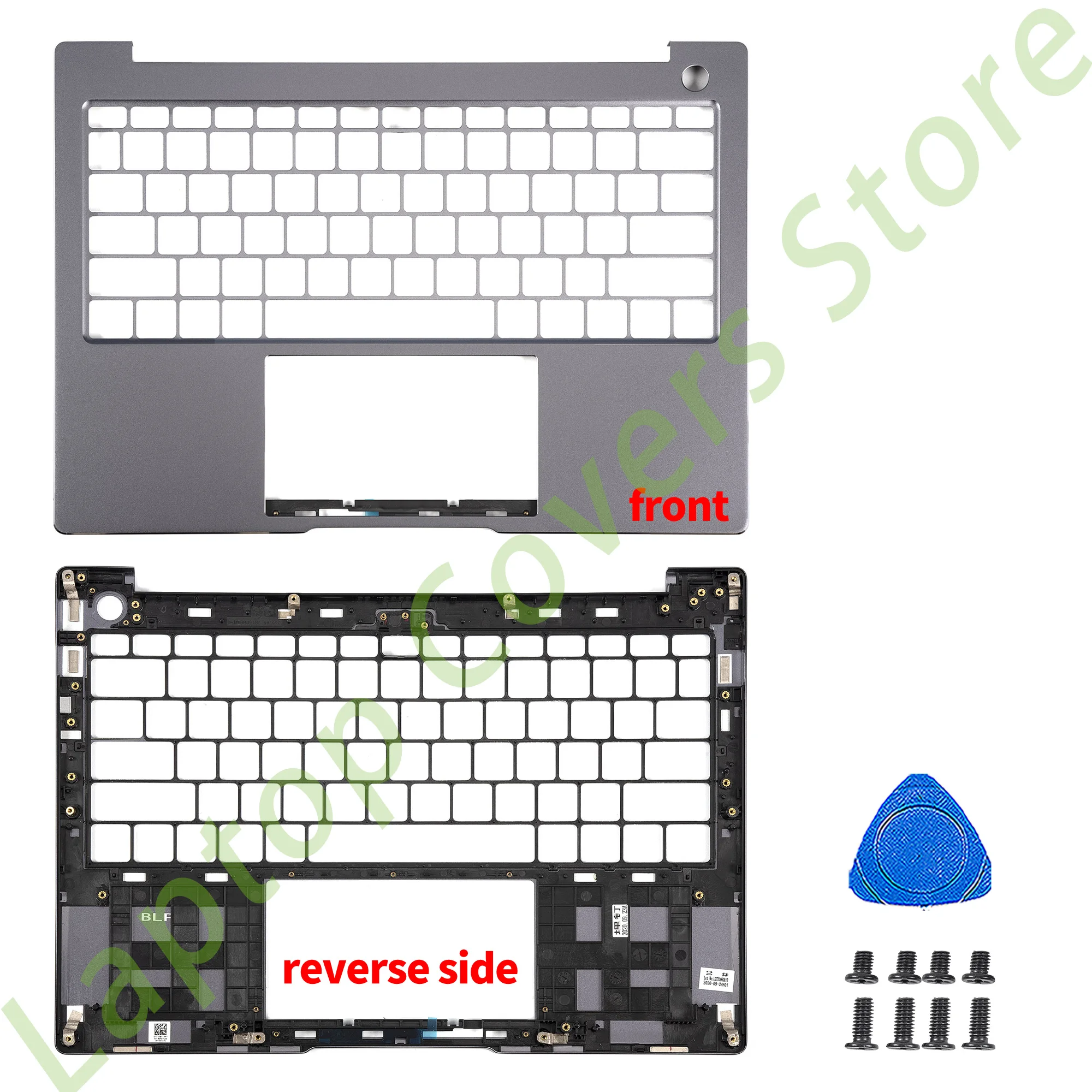 PC Parts For Matebook 14 KLVD-WFH9 2021 KLVF-16 2022 Notebook LCD Back Cover Front Bezel Palmrest Bottom Replace Gray