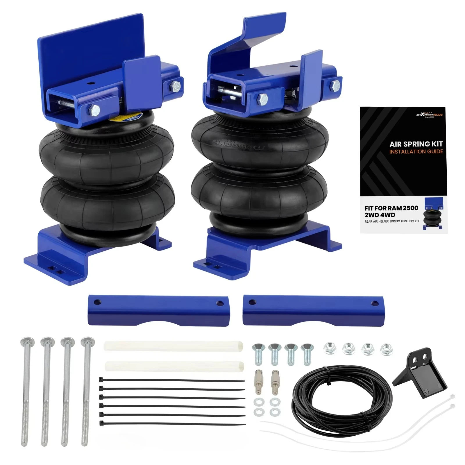 

MaXpeedingrods Rear Air Suspension Helper Spring Kit For Ram 2500 2WD 4WD 2014-2025 Dodge Ram Pickup