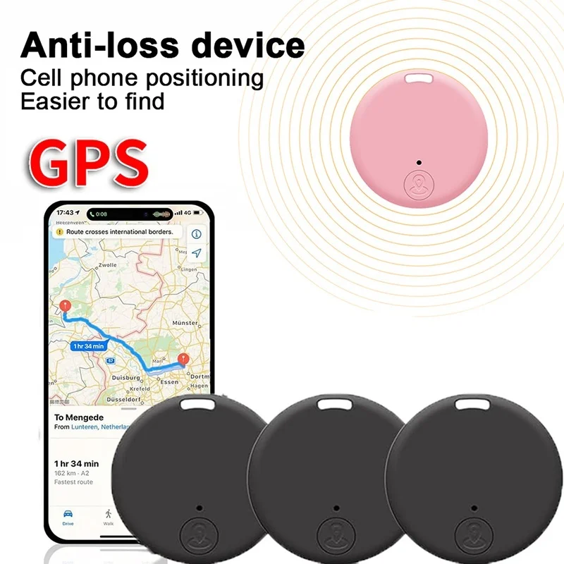 Smart GPS Tracker Bluetooth 5.0 Anti-Lost GPS Mini Device Dog Pets Kids Bag Wallet Tracking For IOS Android Smart Finder Locator