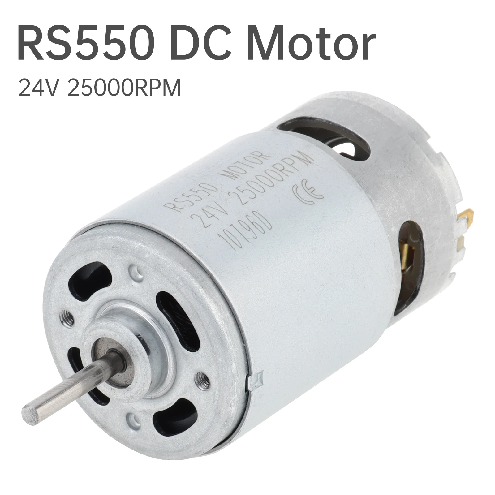 RS550 DC Motor 24V 25000RPM High Speed Electric Drive Motor for Kids Ride On Car Upgrade 18V 20V 24V Motor DIY Replacement Parts
