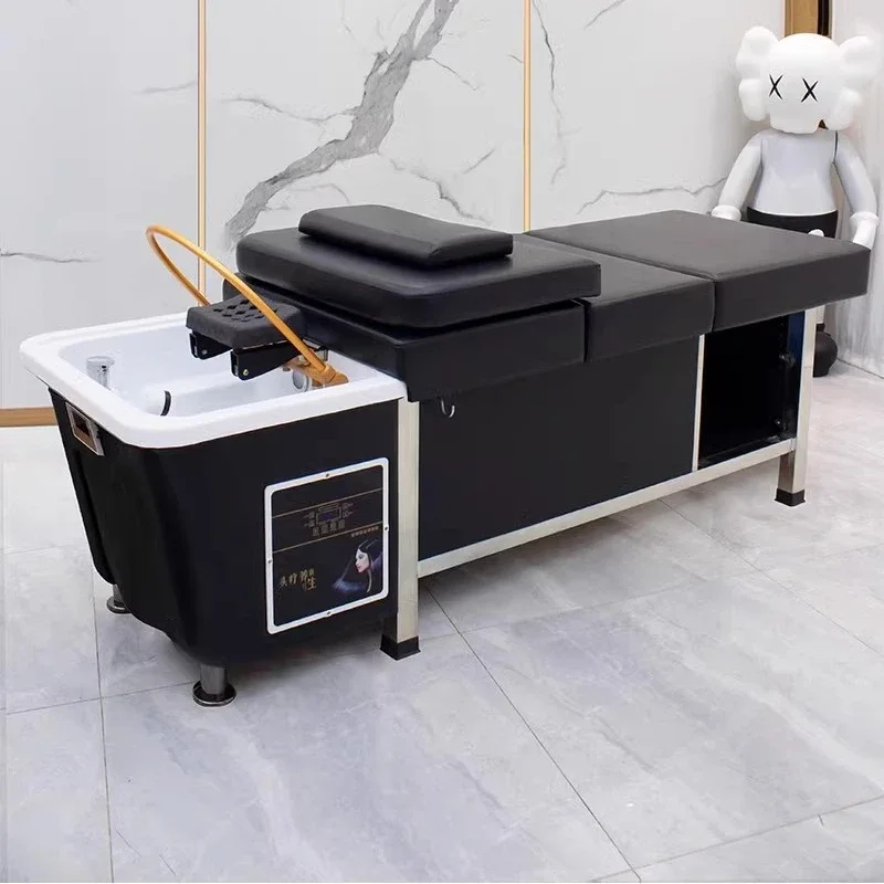 

Dedicated Luxury Shampoo Spa Bed Spa Recliner Thai Fumigation Hairdressing Head Spa Bed Lit Shampoing Salon Furniture XR50XF