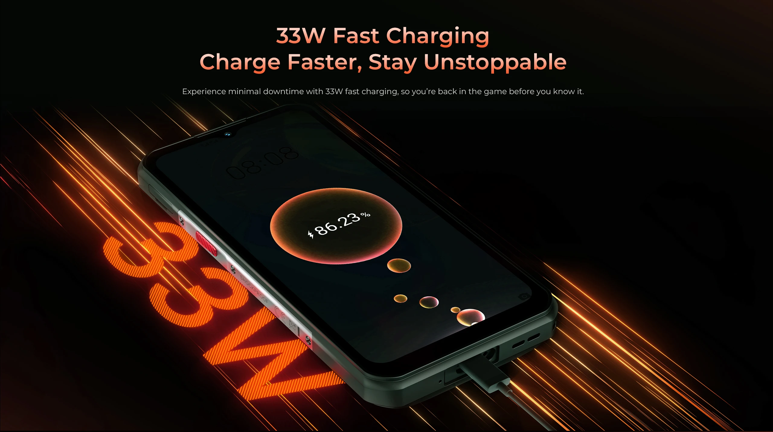 OUKITEL WP55 Pro Rugged Phone 11000mAh Battery 128dB Loudspeaker Android IP68 IP69K Waterproof 48GB RAM 512GB ROM Camping Light
