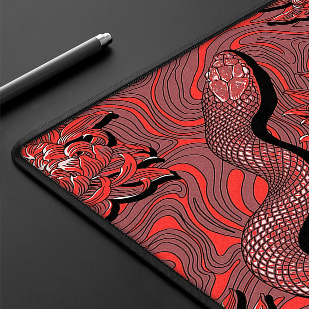 45x40CM Speed Mouse Pad Snake Ultrafine Surface Gaming Mousepad High Elastic Non-slip Bottom Premium Mouse Mat E-Sports Desk Mat