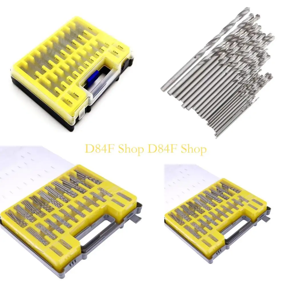 

D84F 150 Pieces Micro Twist Drill for PCB Crafts Jewelry Drill 0.4-3.2mm