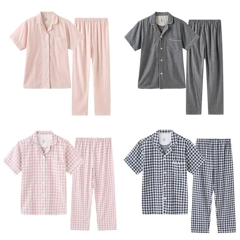 

Коллекция унисекс-комплектов: комфортные домашние шорты и пижамы с V-образным вырезом и длинными рукавами. Модный тренд весна-лето.